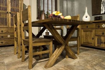 Muebles Rabanal mesa y silla de madera